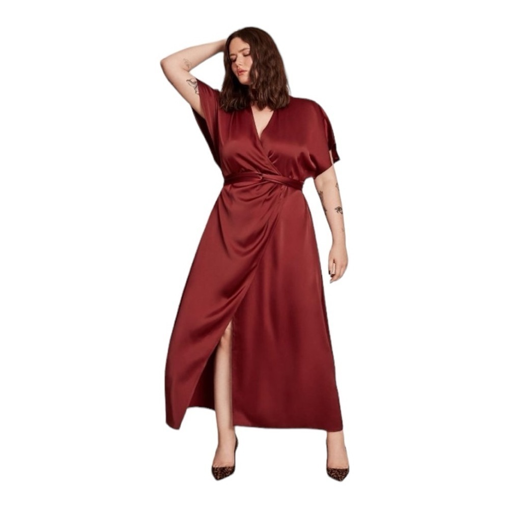 Dia & Co. 11 Honoré Highneck Wrap Dress in Size 20